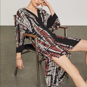 Bcbg Maxazria Abstract Chevron high low dress